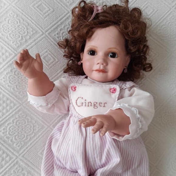 Vintage Porcelain Doll Ginger 1992 22in - Picture 6 of 7